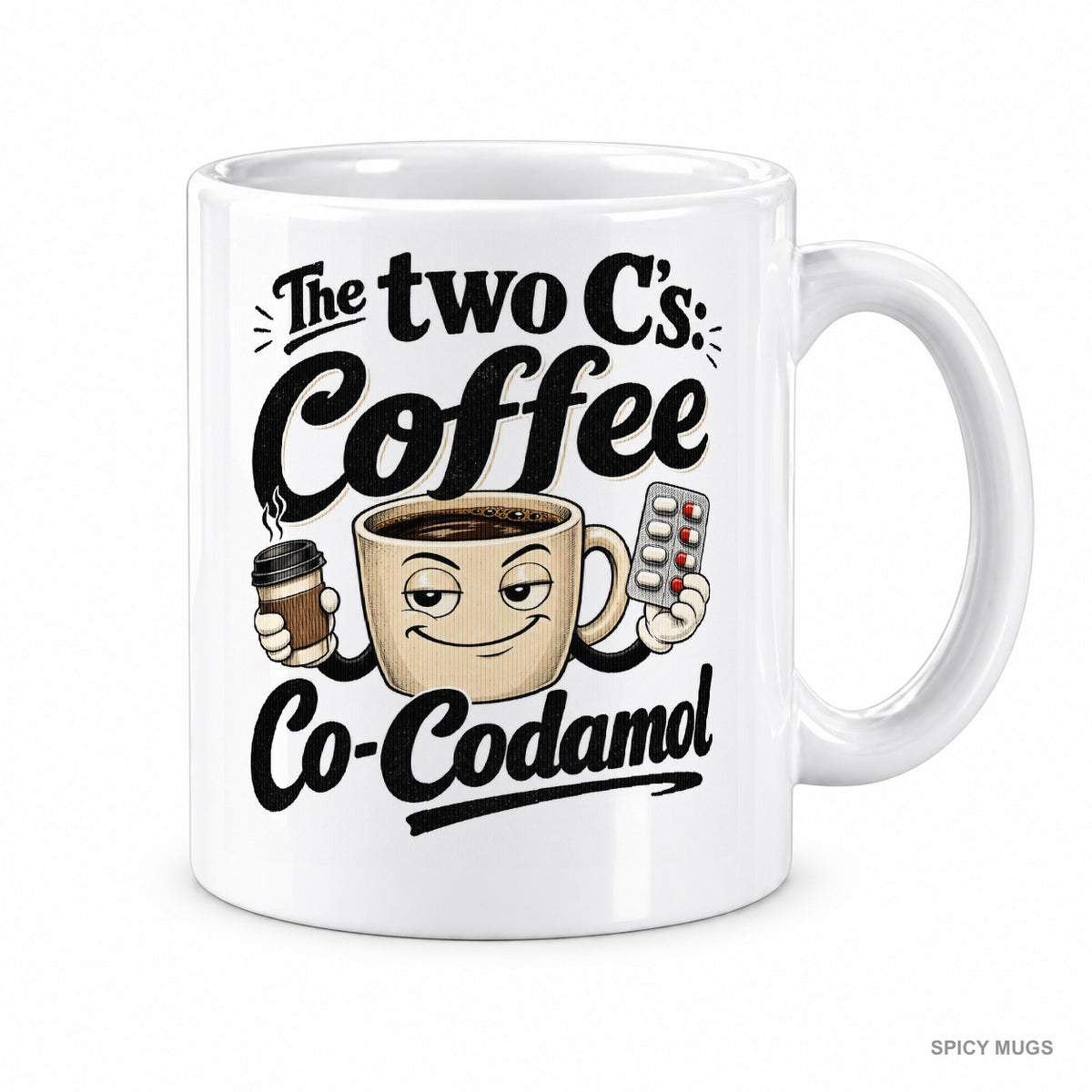 The two C’s: Coffee Co-Codamol mug – image 1