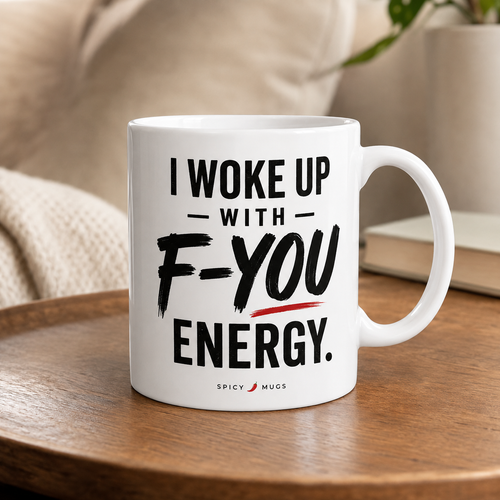 Spicy Mugs - I Woke Up With F-You Energy