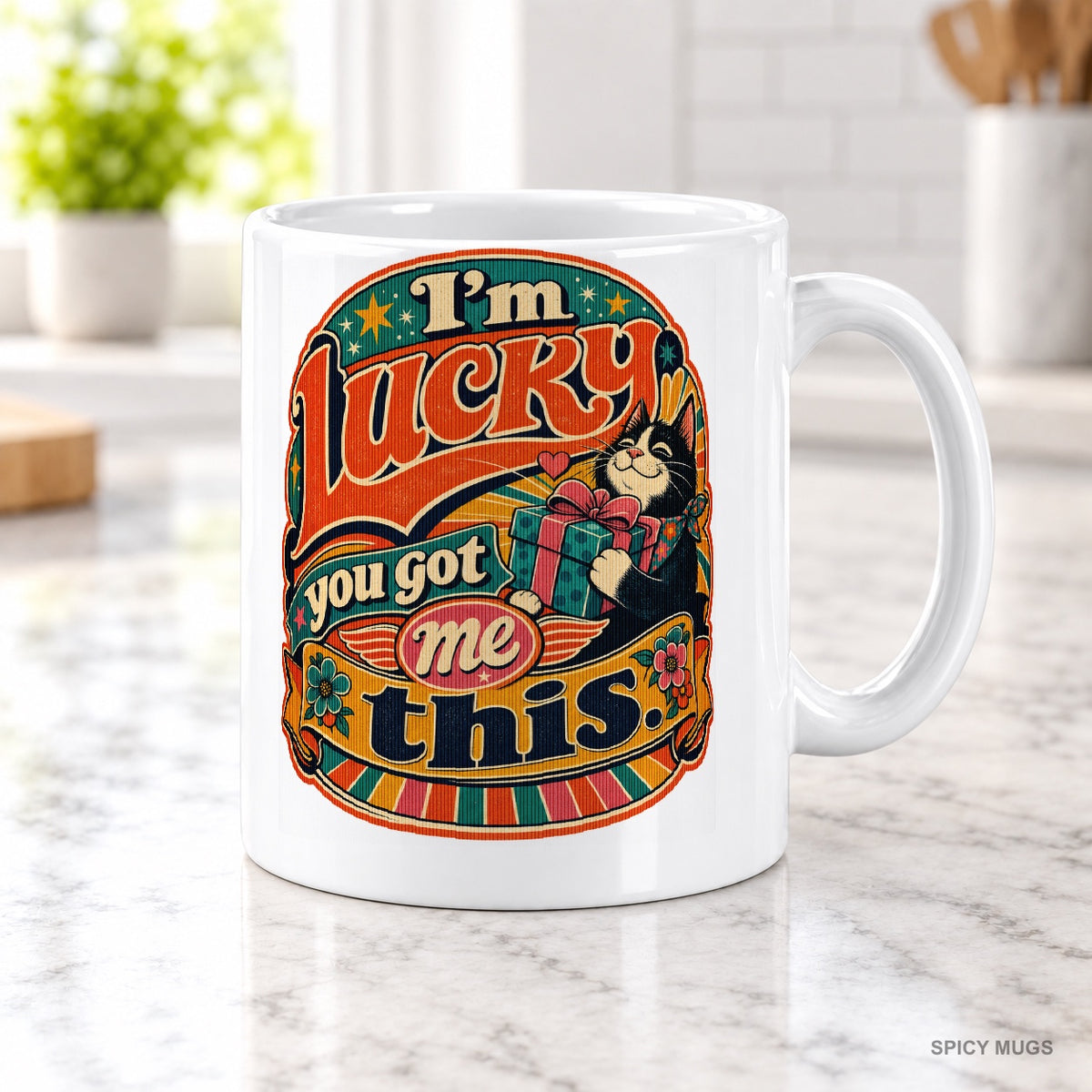 I’m lucky you got me this. mug – image 2