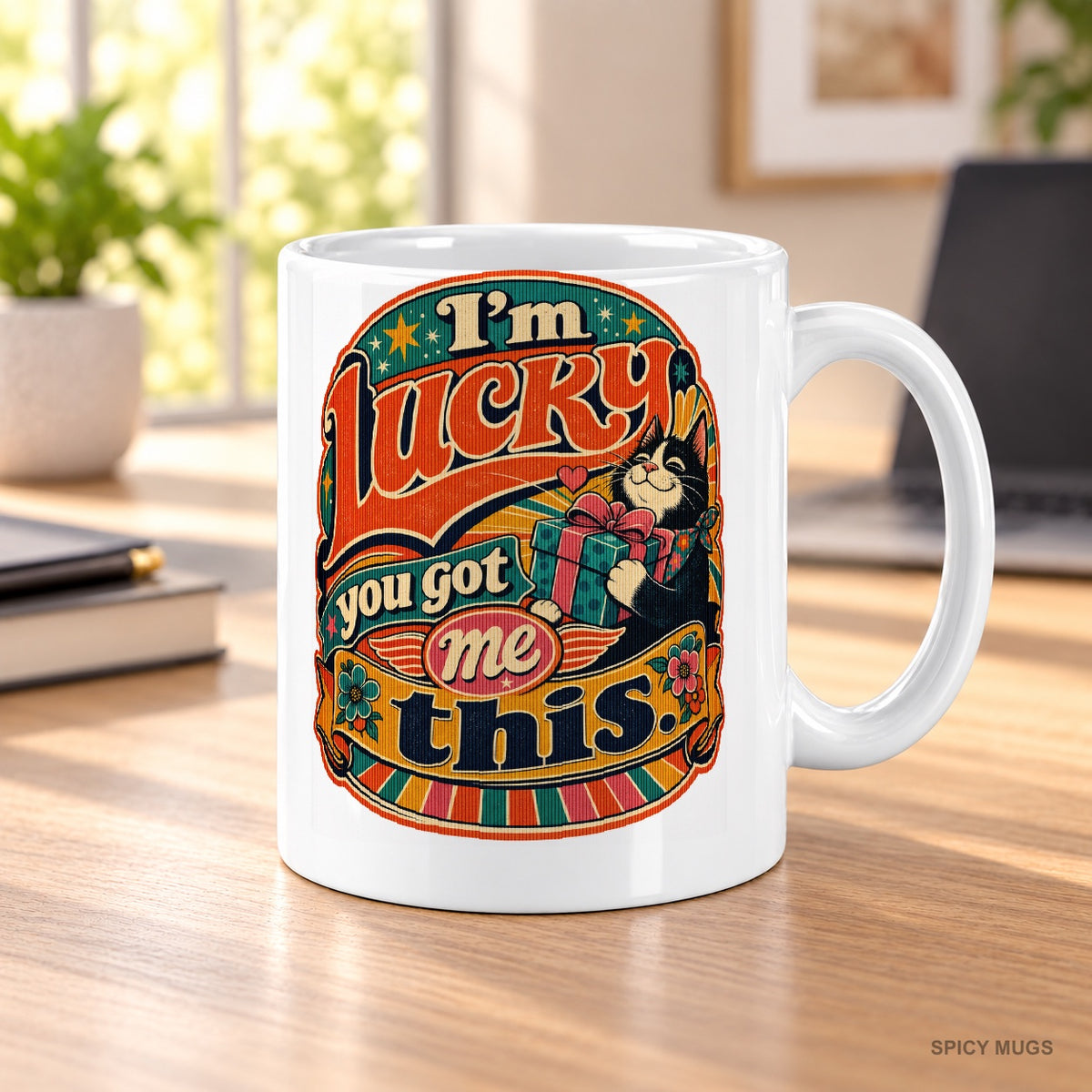 I’m lucky you got me this. mug – image 3