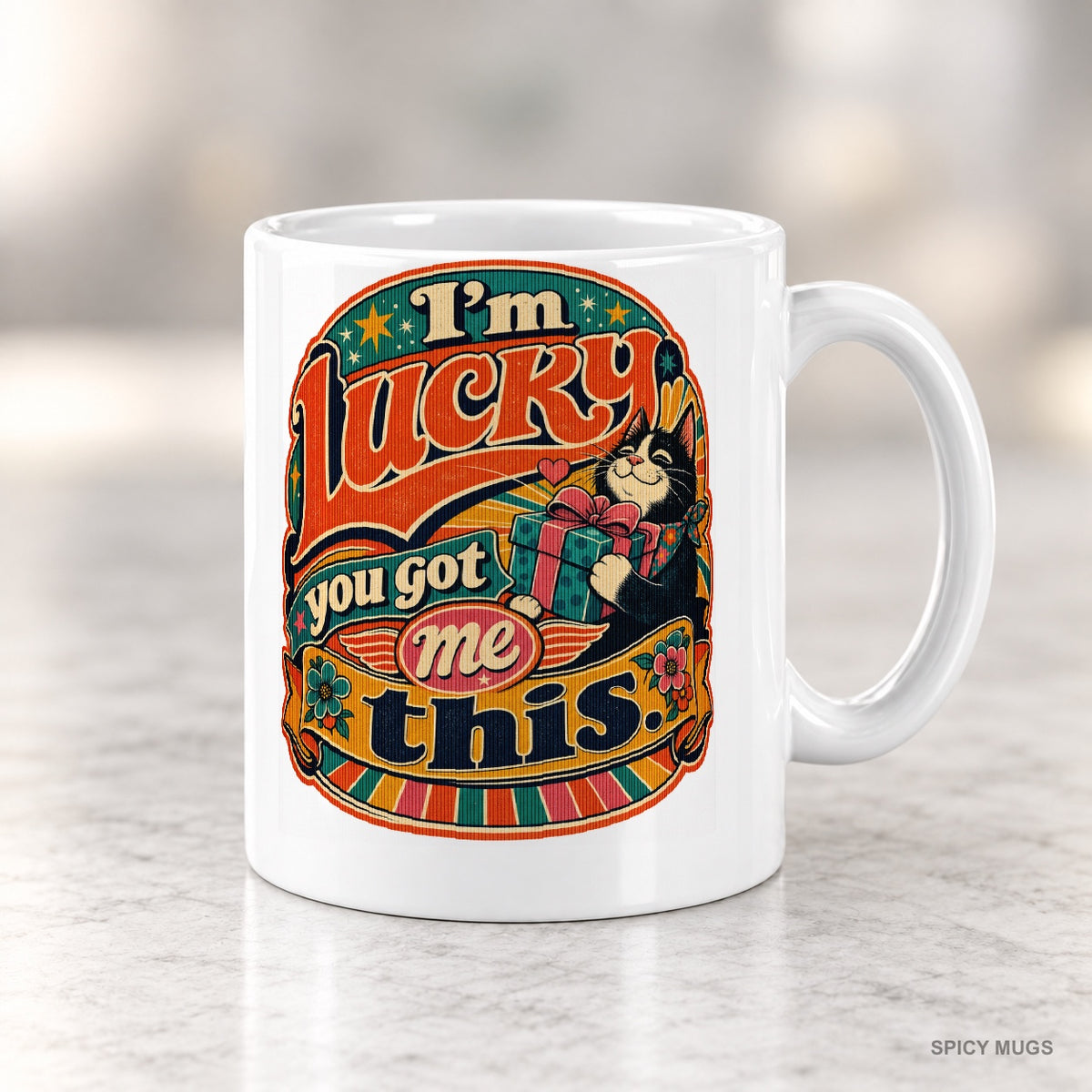 I’m lucky you got me this. mug – image 4