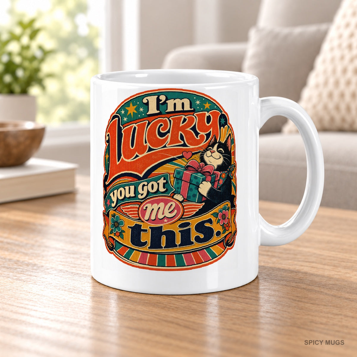 I’m lucky you got me this. mug – image 5