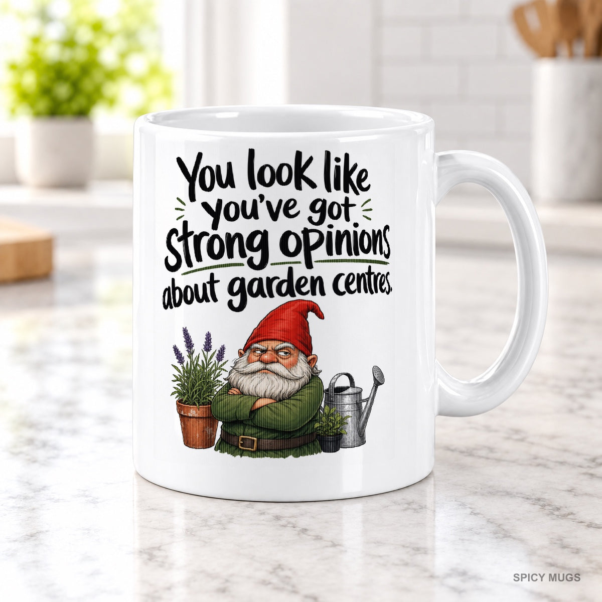 You look like you’ve got strong opinions about garden centres. mug – image 2