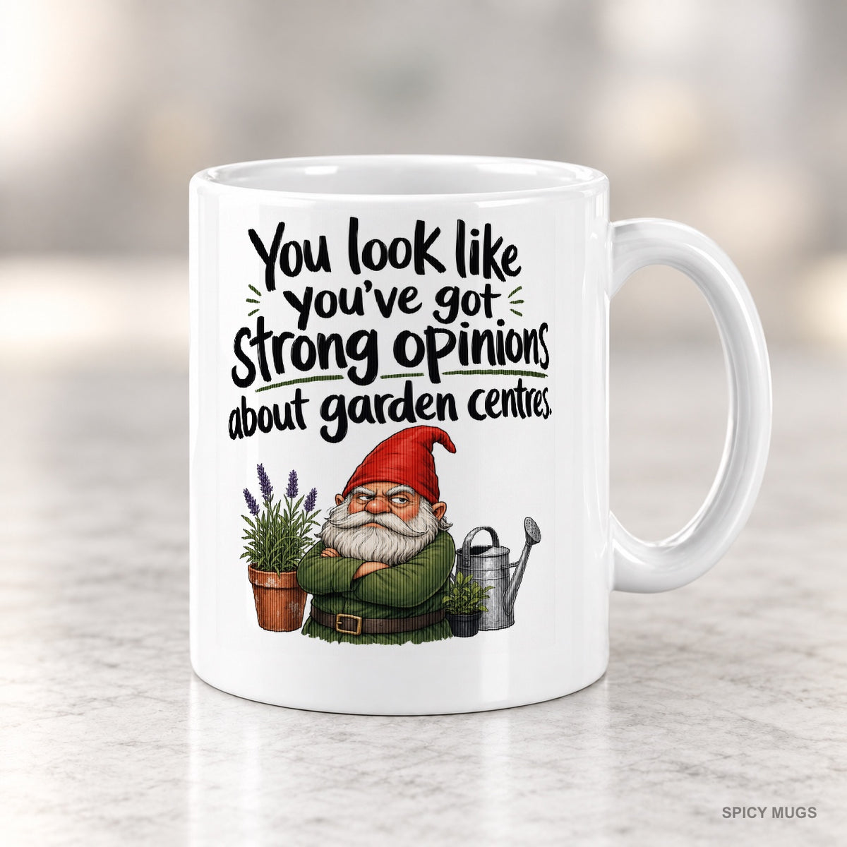 You look like you’ve got strong opinions about garden centres. mug – image 4