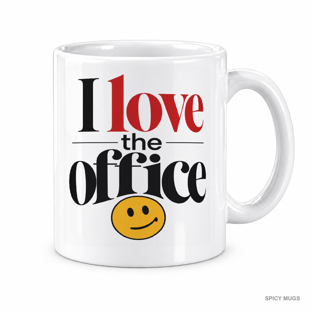 I love the office 🙃 mug – image 1