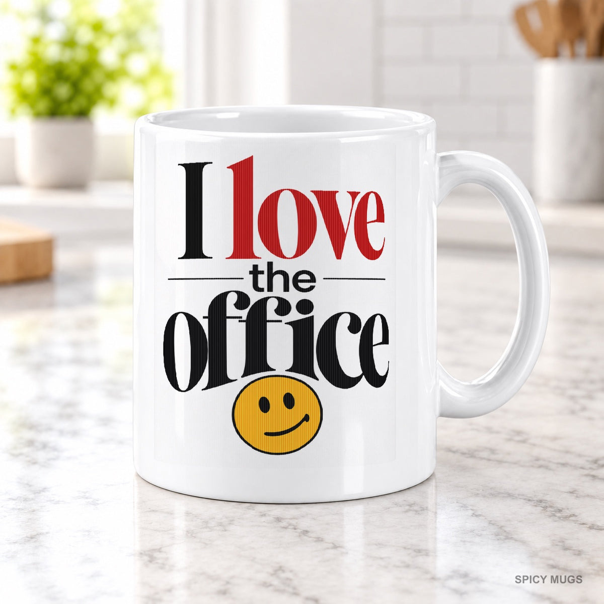 I love the office 🙃 mug – image 2