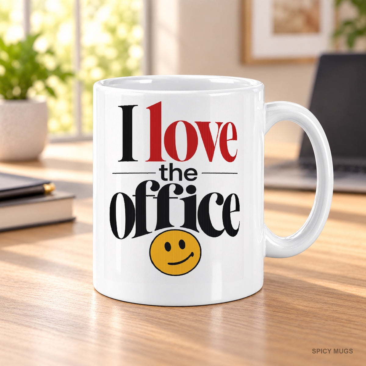 I love the office 🙃 mug – image 3
