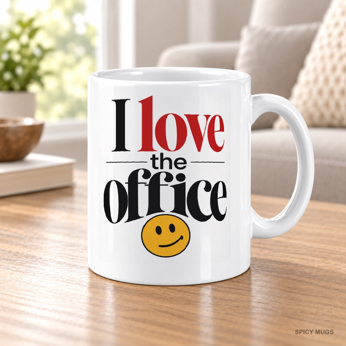 I love the office 🙃 mug – image 5