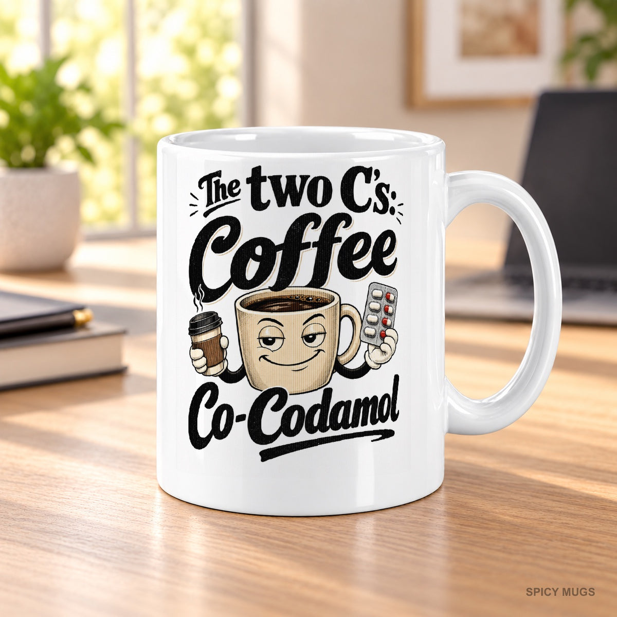 The two C’s: Coffee Co-Codamol mug – image 3