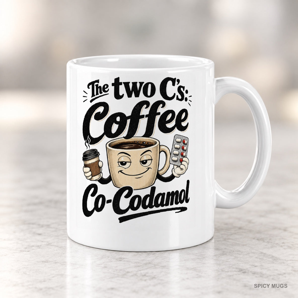 The two C’s: Coffee Co-Codamol mug – image 4