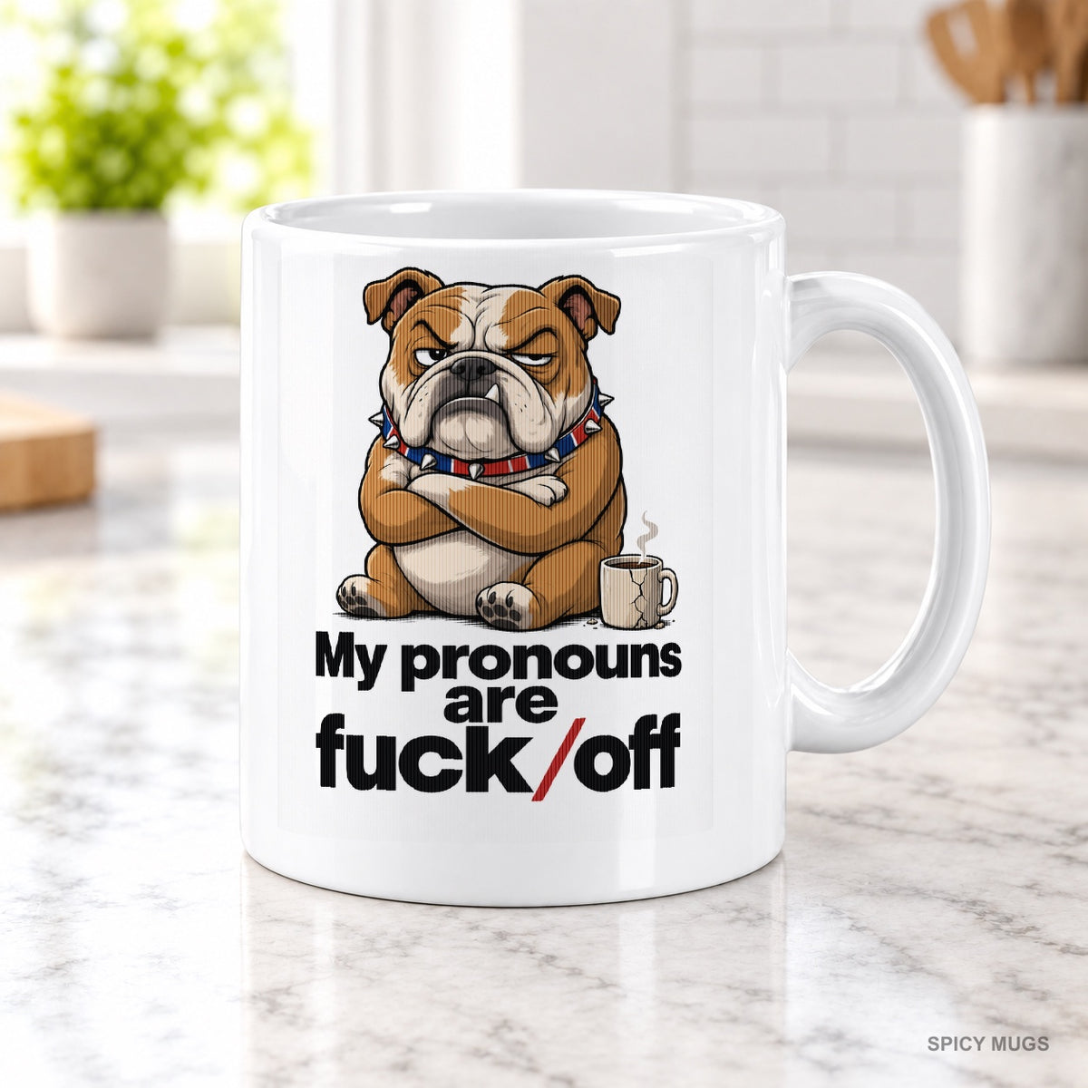 My pronouns are fuck/off mug – image 2