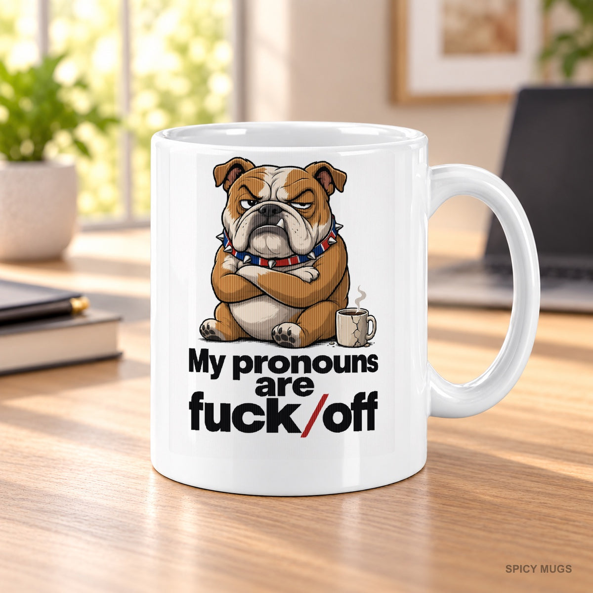 My pronouns are fuck/off mug – image 3
