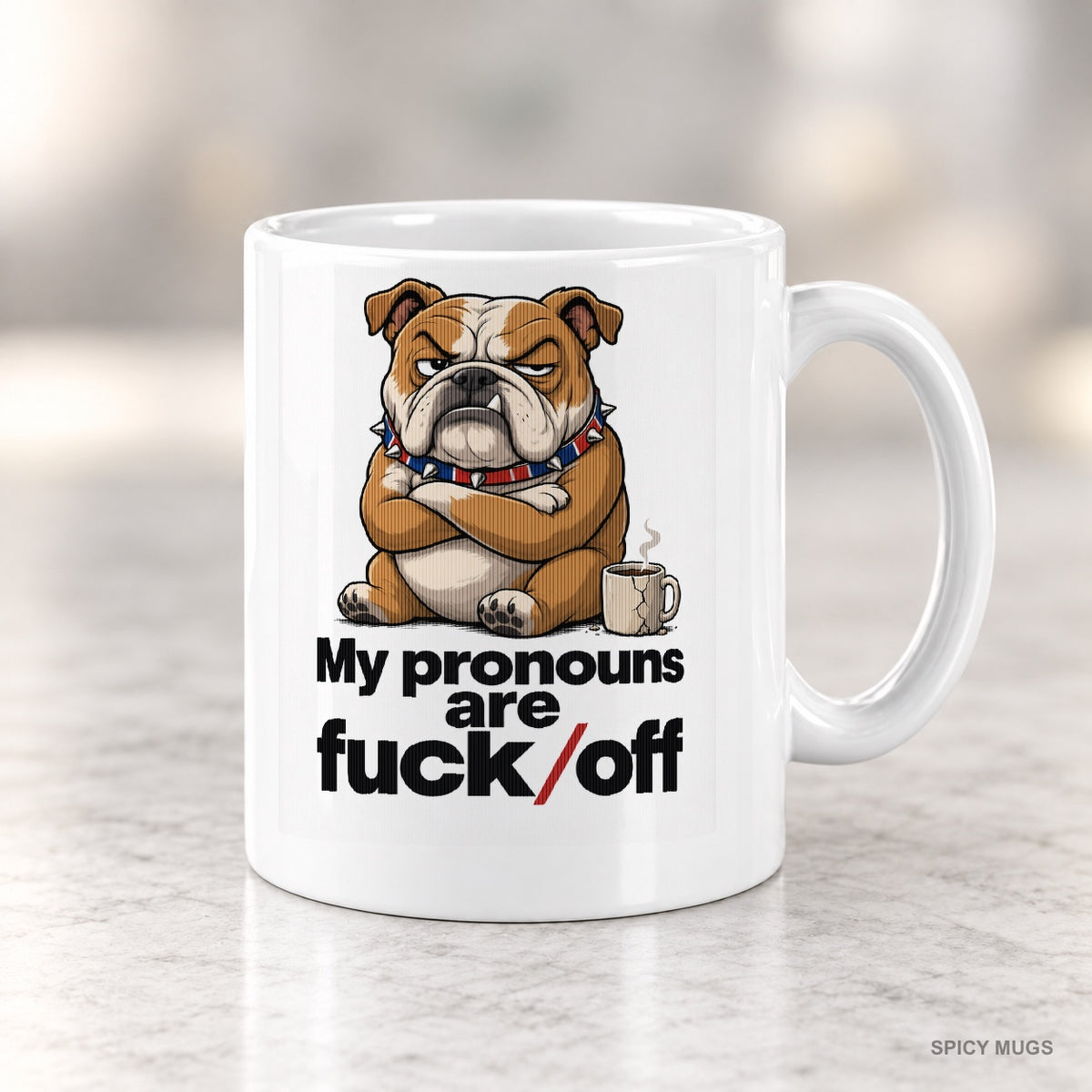 My pronouns are fuck/off mug – image 4