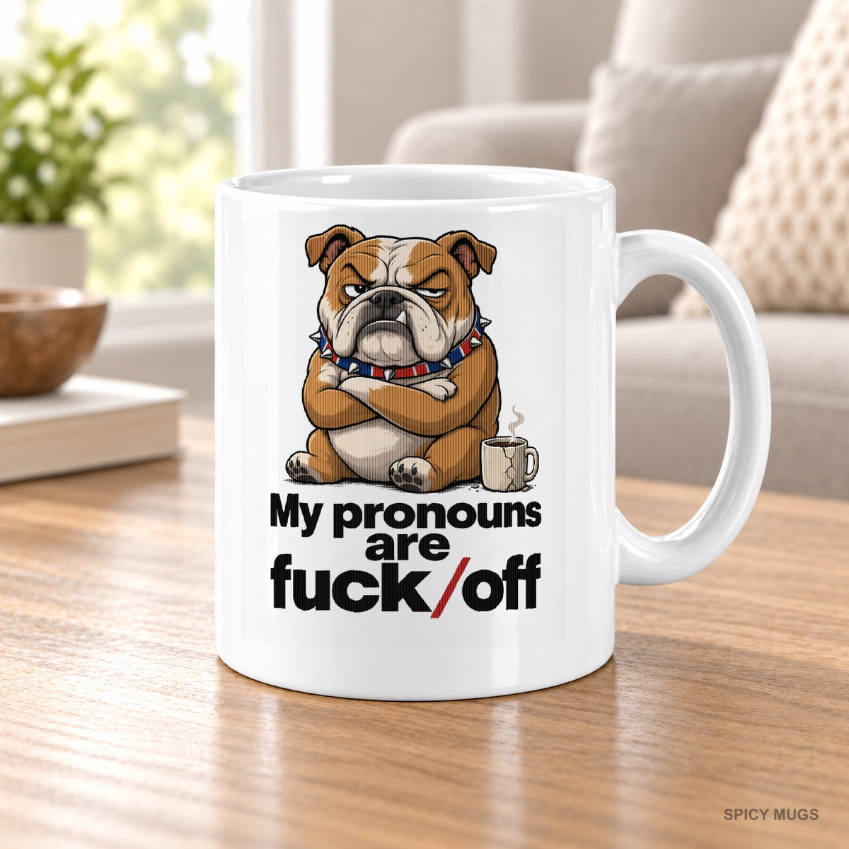 My pronouns are fuck/off mug – image 5