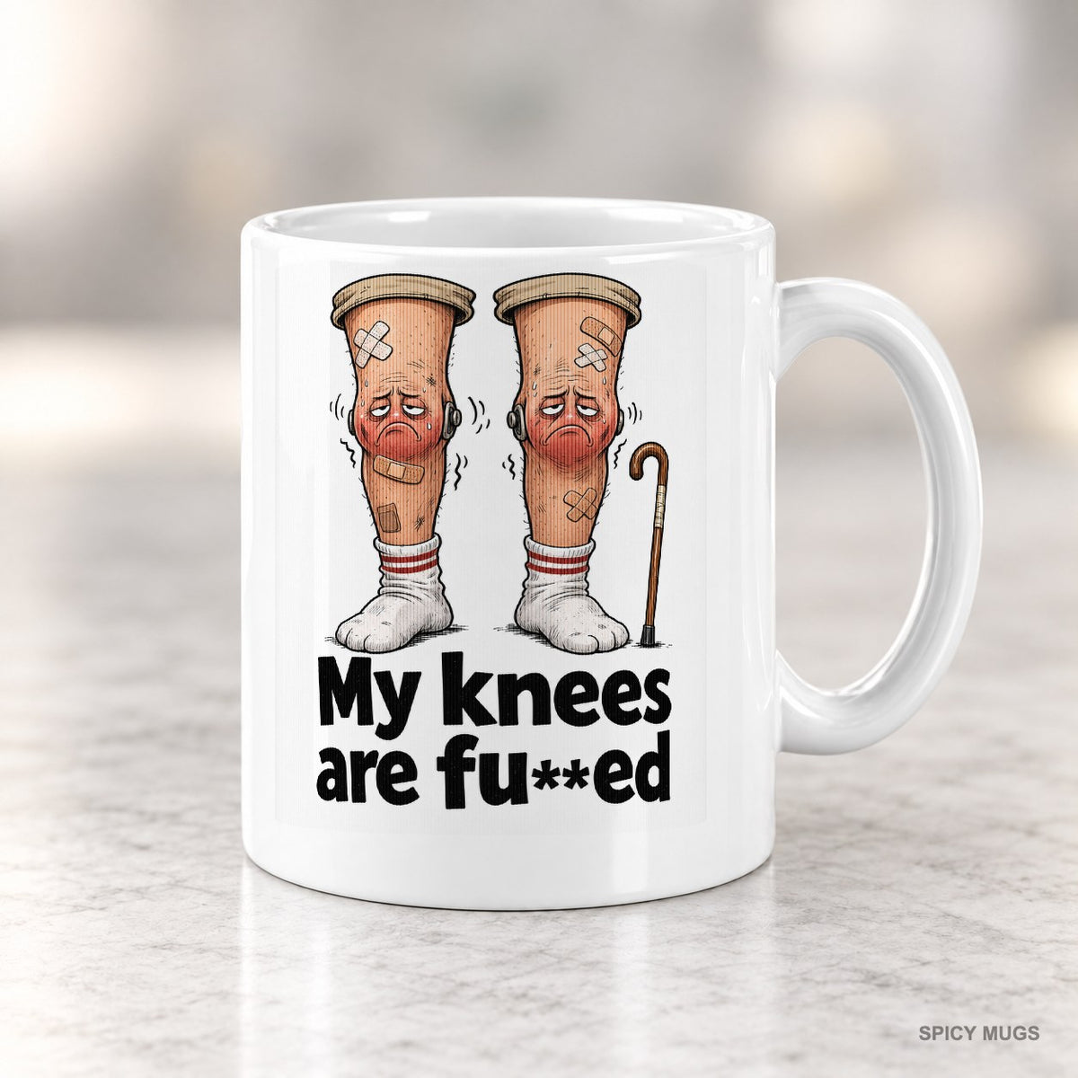 My knees are fu**ed mug – image 4