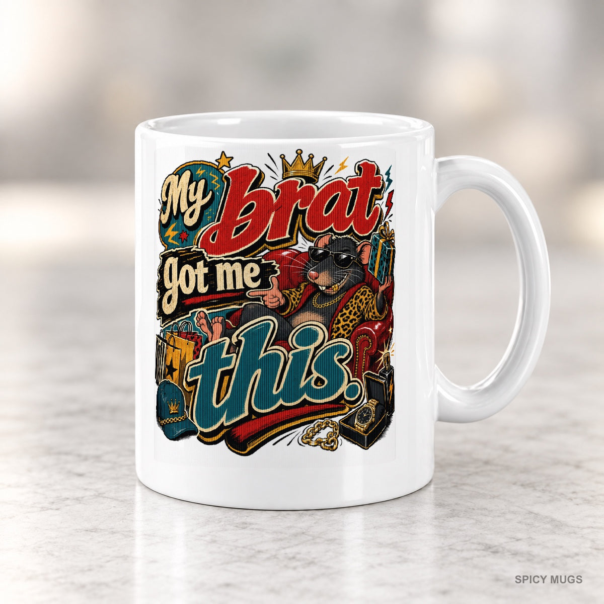 My brat got me this. mug – image 4
