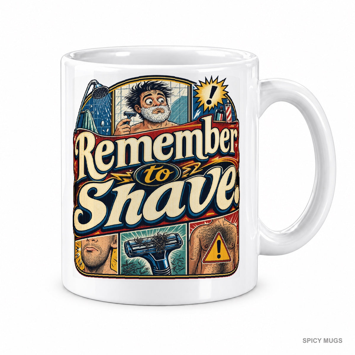 Remember to shave. mug – image 1
