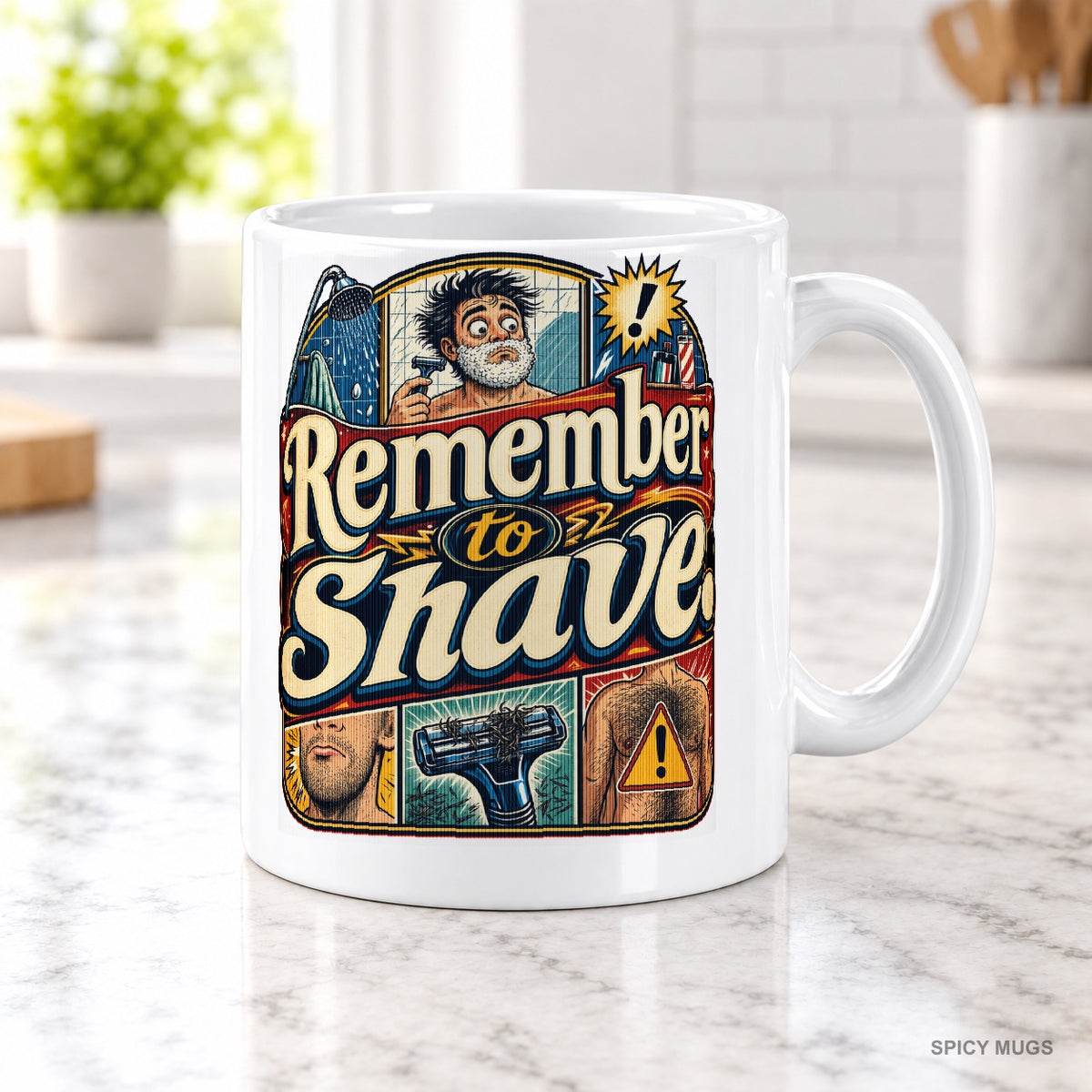 Remember to shave. mug – image 2