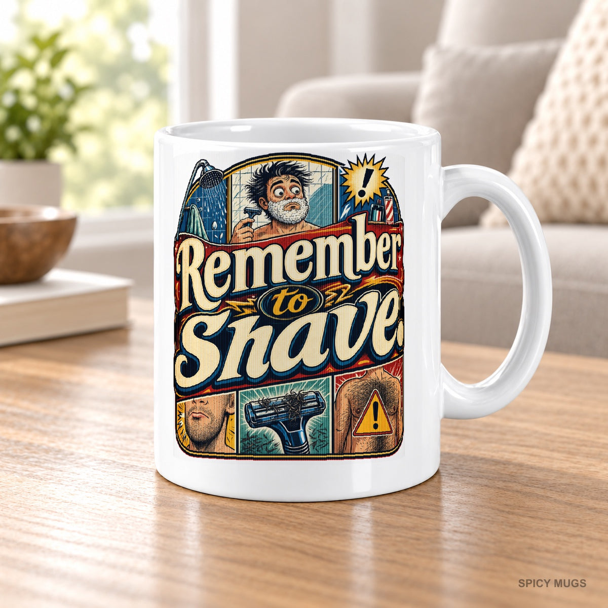 Remember to shave. mug – image 5